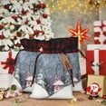 thumbnail image 6 of Naloa Watercolor Winter Landscape For Christmas Christmas Gift Bags Christmas Drawstring Gift Bags Christmas Trees Decorations Indoor Holiday Party Christmas Treat Bags-Black, 6 of 8