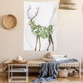 thumbnail image 2 of Antlers Decor Wall Hanging Tapestry, Designer Deer Illustration Elk Leave Greenery Garden Traditional Celebration, Bedroom Living Room Dorm Accessories, 40 X 60 Inches, by Ambesonne, 2 of 5