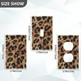 thumbnail image 7 of Yayeee Duplex Wall Plate 1-Gang 4.5"x2.7" Home Receptacle Light Switch Decorative Outlet Cover, Leopard Pattern, 7 of 7