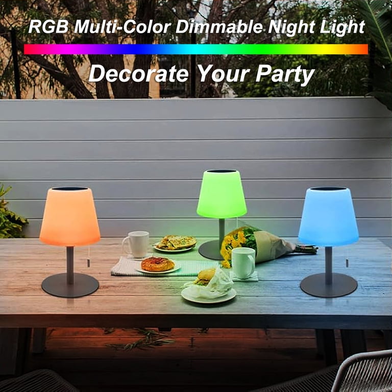 Rechargeable Table Lamp 2 Pack - Cordless Dimmable LED With 3 Color Temperatures