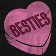 thumbnail image 2 of Galantine's Besties Candy Heart Women Plus Size Long Sleeve Graphic Tee Brisco Brands 3X, 2 of 5