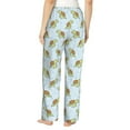 thumbnail image 3 of Uemuo Cartoon Sea Turtle Pattern Women's Wide Leg Palazzo Lounge Pants with Pockets Light Weight Loose Comfy Casual Pajama Pants-Large, 3 of 9