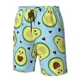 thumbnail image 5 of Kll Avocado And Hearts Men'S Casual Summer Beach Shorts Hawaiian Shorts With Pockets-Xx-Large, 5 of 9