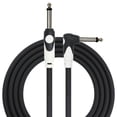 thumbnail image 1 of Cable KIRLIN 1/4 Pulgada Negro con Conector Recto a Ángulo y Recubrimiento de PVC, 1 of 3