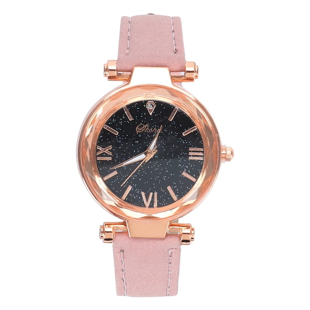 Watch Little Unisex with Roman Scale Point Watch Frosted Belt Dotted Women's Watch