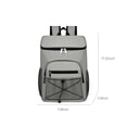 thumbnail image 3 of Mochila refrigeradora de gran capacidad Bolsa ligera aislante impermeable a goteras Viaje de tela Deporte Playa Cómoda Diseño Portátil Duradero 17,32x11,8x5,9 pulgadas, 3 of 9