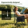 thumbnail image 4 of Sophia & William Oversized Camping Chair Heavy Duty High Back Camping Chairs 500lbs Capacity Folding Lawn Chairs with Cup Holder, Portable for Outdoor, Beach and Picnic, Black, 4 of 10