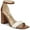 Ivory/ Brown Leather, variant on Sam Edelman Womens Daniella Patent Dress Sandals Beige 8.5 Medium (B,M)