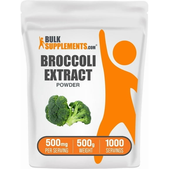 BulkSupplements Broccoli Extract Powder - 500mg per Serving - 500 Grams (1.1 lbs) - 1000 Servings