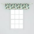 thumbnail image 2 of Ambesonne Floral Valance Pack of 2, Clovers in Watercolor Style, 54"X12", Dried Rose Fern Green, 2 of 4