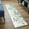 thumbnail image 3 of Kitchen Runner 2 x 6 Ft, Sage Green Leaves Non-Slip Residential Carpet, Summer Botanical Indoor Crawling Mats Runner Rugs for Living Room/Dining Room/Bedroom, 3 of 8