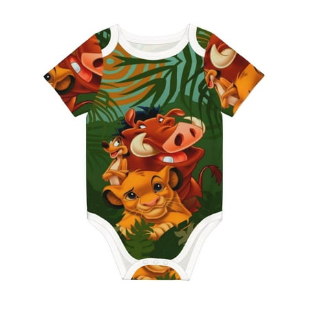 

Lion King Jumpsuit Newborn Baby Bodysuit Infant Outfit 0-24Months Kids Short Clothes