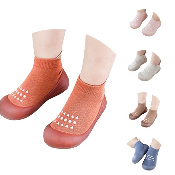 RMGVDSD Baby Sock Shoes Baby Walking Shoes Breathable Non- Slippers With Soft Rubber Sole Baby Boys Girls Shoes Sneakers