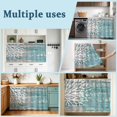 thumbnail image 6 of Coastal Corals Cabinet Curtains 28"x51" Sink Skirt for Bathroom Kitchen, Turquoise White Ocean Life Distressed Wood Self Stick Adhesive Under Desk Covers Tall Laundry Cabinet Storage Organizer, 6 of 8