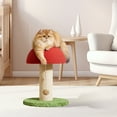 thumbnail image 4 of Mushroom Cat Scratching Post Sisal-Wrapped Cute Cat Scratcher with 100% Sisal Covered Scratching Post Mushroom Cat Post for Indoor Cats 8*11inch, 4 of 5