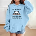 thumbnail image 2 of IWRICH Cute Hoodies for Girls Panda Print Hoodies Pullover Tops Long Sleeve Hooded Sweatshirts for Girls Light Blue 90, 2 of 4