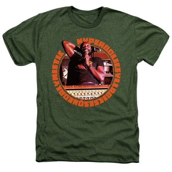 Isaac Hayes Hyperbolicsyllabicsesquedaly Adult Heather T-Shirt Military Green