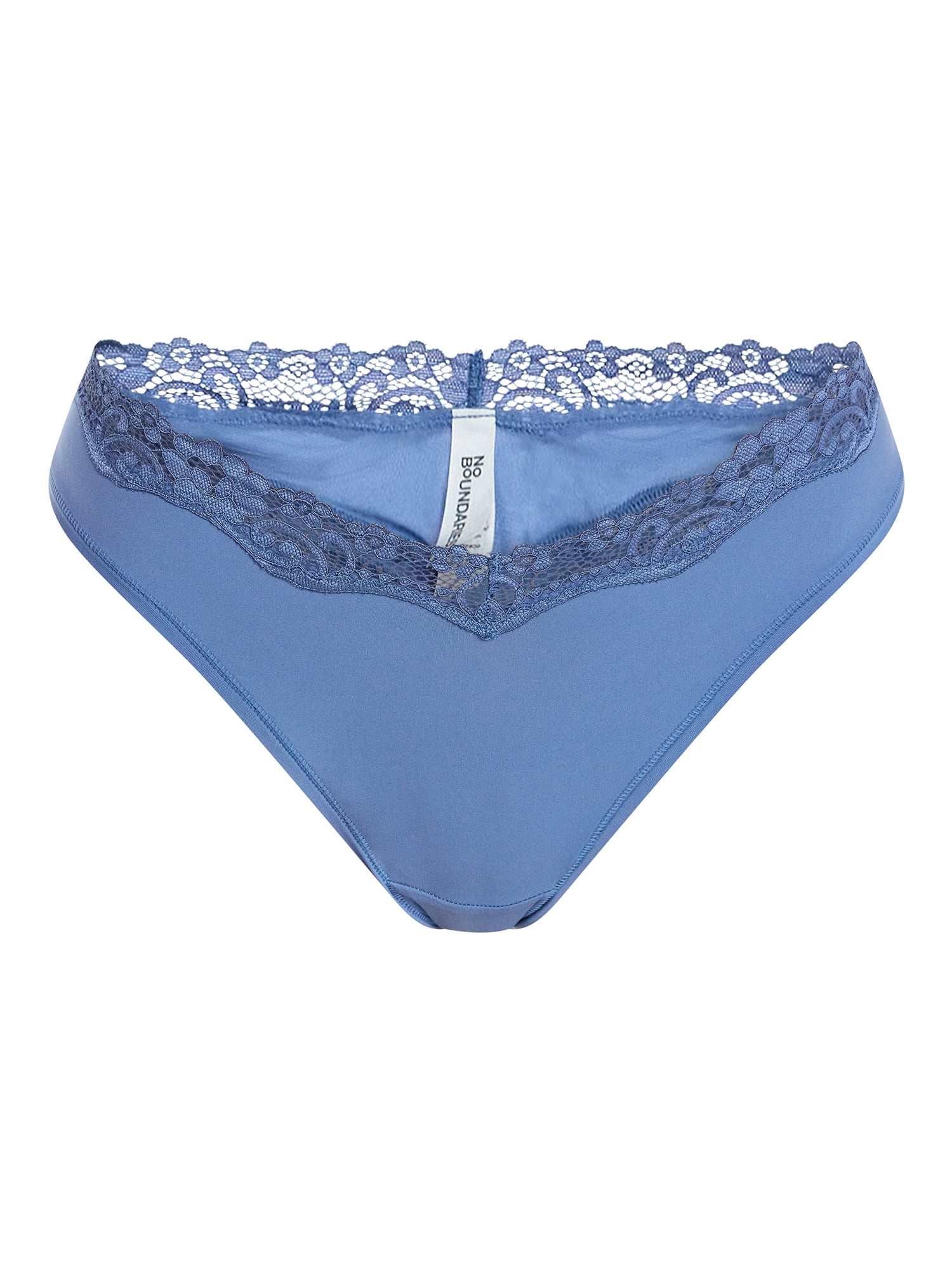 No Boundaries Fit Stretch Lace Thong Panties, 3-Pack, Women's XS-XXXL