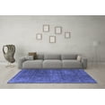 thumbnail image 3 of Ahgly Company Indoor Round Oriental Blue Industrial Area Rugs, 7' Round, 3 of 4