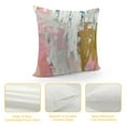 thumbnail image 4 of Girly Pink Throw Pillow Covers  Oil Painting Stripe Cushion Covers, Brush Marks Contemporary Ombre Watercolor Graffiti Pillow Covers, Aesthetic Modern Cushion Cases, 4 of 5