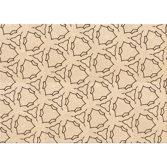 Ahgly Company Indoor Rectangle Patterned Peru Brown Area Rugs, 6' x 9'