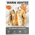 thumbnail image 6 of GINGTTO Men's Corduroy Fleece Lined Trucker Sherpa Winter Jacket for Cold Weather, 6 of 7
