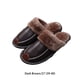 thumbnail image 4 of Minnieouse Zapatillas de casa, suministros de invierno, zapatos cálidos, accesorios impermeables para el hogar, calentador para hombre, mujer, Calzado Marron oscuro 27 (39-40), 4 of 6