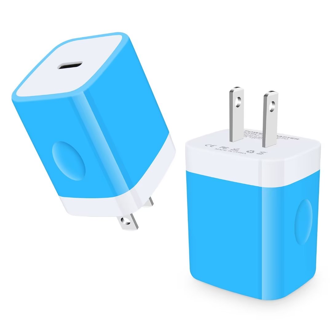 USB C Wall Charger Block,FiveBox 2Pack 20W PD Type C Charger Fast