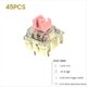thumbnail image 2 of 45 Piezas Interruptores de Eje Rosa Dorado 37gf Interruptores de Eje Lineal Compatibles con Teclado Mecánico, 2 of 5