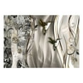thumbnail image 3 of Tiptophomedecor Glam Wallpaper Wall Mural - Hummingbirds On The Wave Brown, 3 of 4