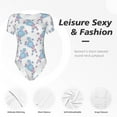 thumbnail image 5 of Picia Cute Poodle Dog Womens One Piece Swimsuits Modest Tummy Control Bathing Suits Lace Up Slimming Swim Suit-X-Large, 5 of 9