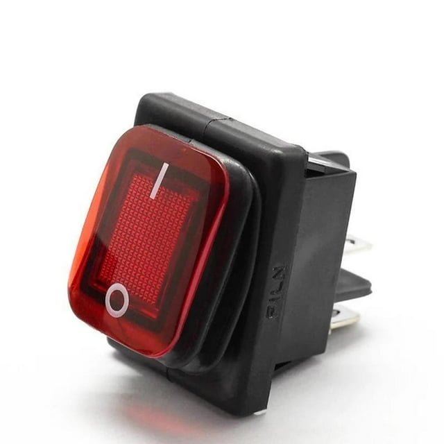 Rocker Switch DPST 16A 250VAC For Motor Loads Rectangular Applications