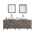 thumbnail image 4 of Vanity Art 84" Double Sink Freestanding Bathroom Vanity Set with Engineered Marble Top and Mirror, 4 of 11