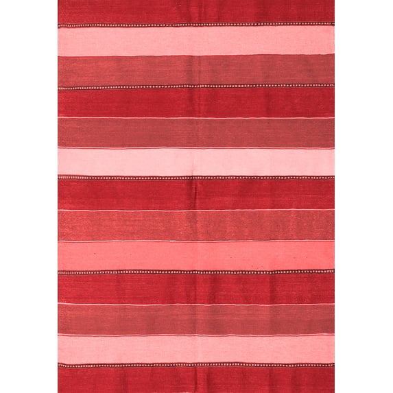 Ahgly Company Indoor Rectangle Oriental Red Traditional Area Rugs, 3' x 5'