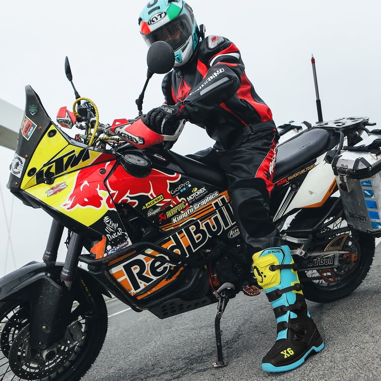 JG WOLVES - Professional motocross boots riding long boots,Black