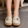 thumbnail image 5 of CHICVOMEY Dressy Shoes for Women Loafers Penny Loafers for Women with Arch Support Slip On Flats for Walking & Work, 5 of 9