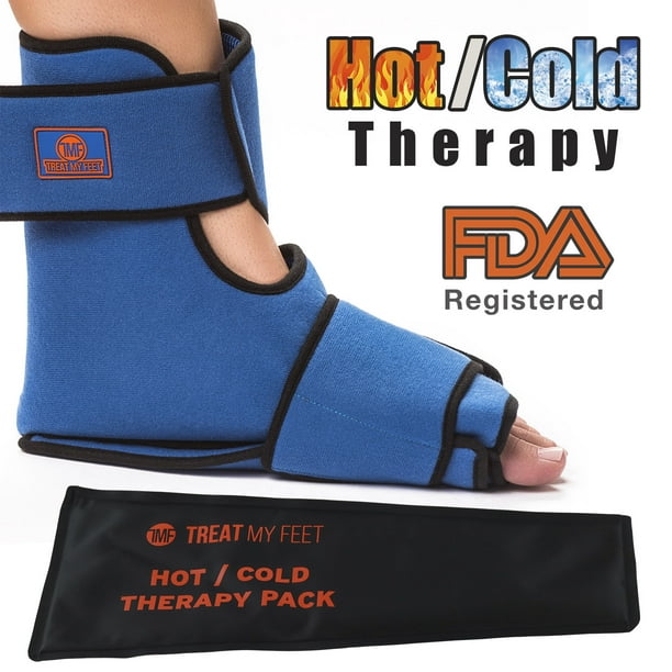 Foot & Ankle Pain Relief Hot/Cold Boot Foot Wrap Effectively relieve