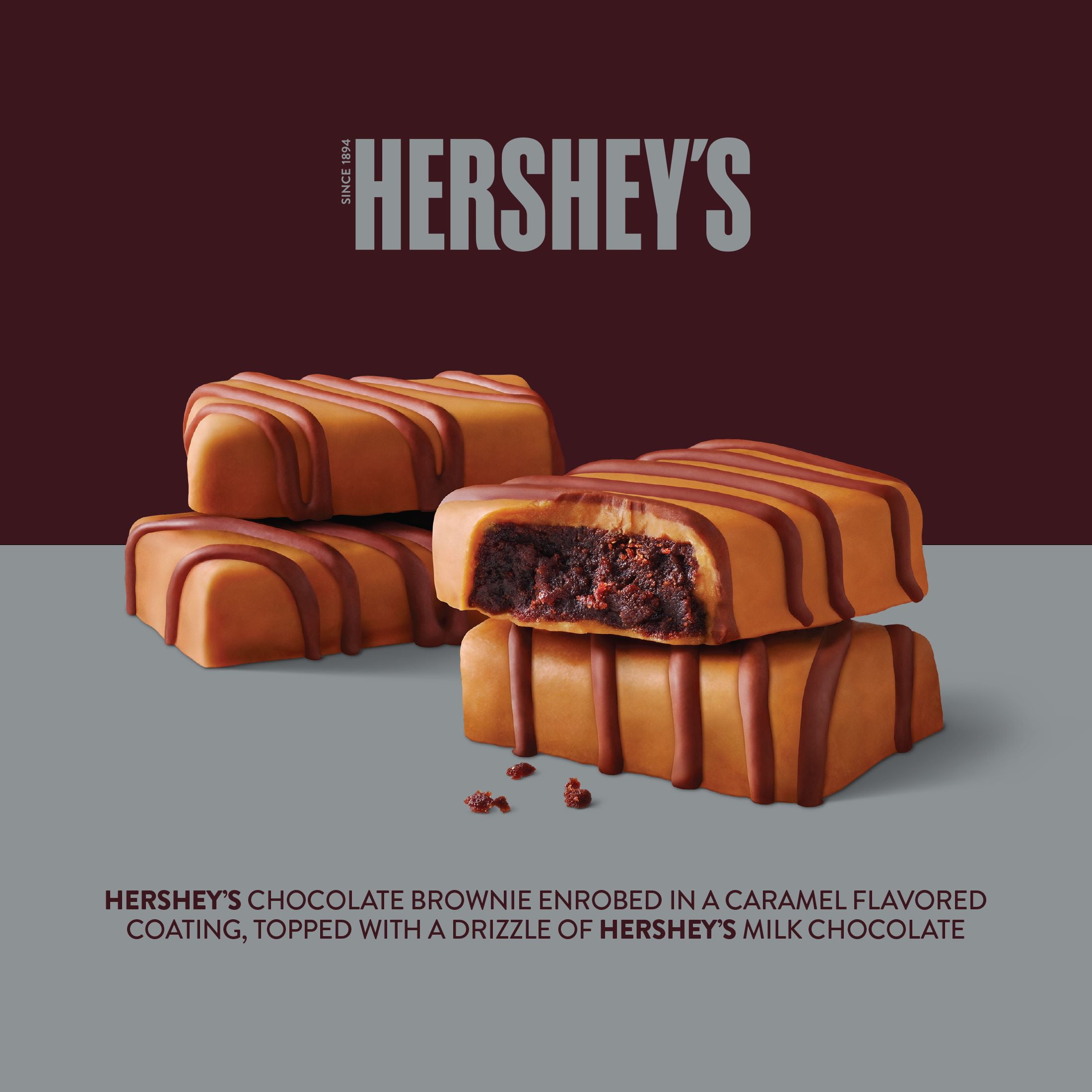 HERSHEY’S Chocolate Caramel Brownie Bite, 7.2 oz. (Frozen)