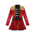 thumbnail image 3 of Zaldita Kids Girls Circus Ringmaster Costume Halloween Christmas Party Wear Carnival Dance Leotard Red 8, 3 of 7