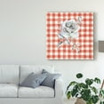 thumbnail image 3 of Trademark Fine Art 'Sketchbook Garden IX Red Checker' Canvas Art by Danhui Nai, 3 of 4