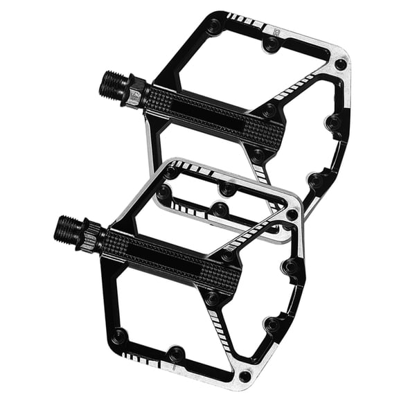 Double Bearings Wide Flat Cycling Pedals Nonslip Road Bicycles Pedals Aluminum Alloy Mountain Bicycles Pedals