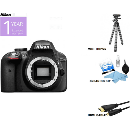 Nikon DSLR D3300/D3500 Camera (Body Only) with Spider Tripod | 52MM UV Filter | Cleaning Kit