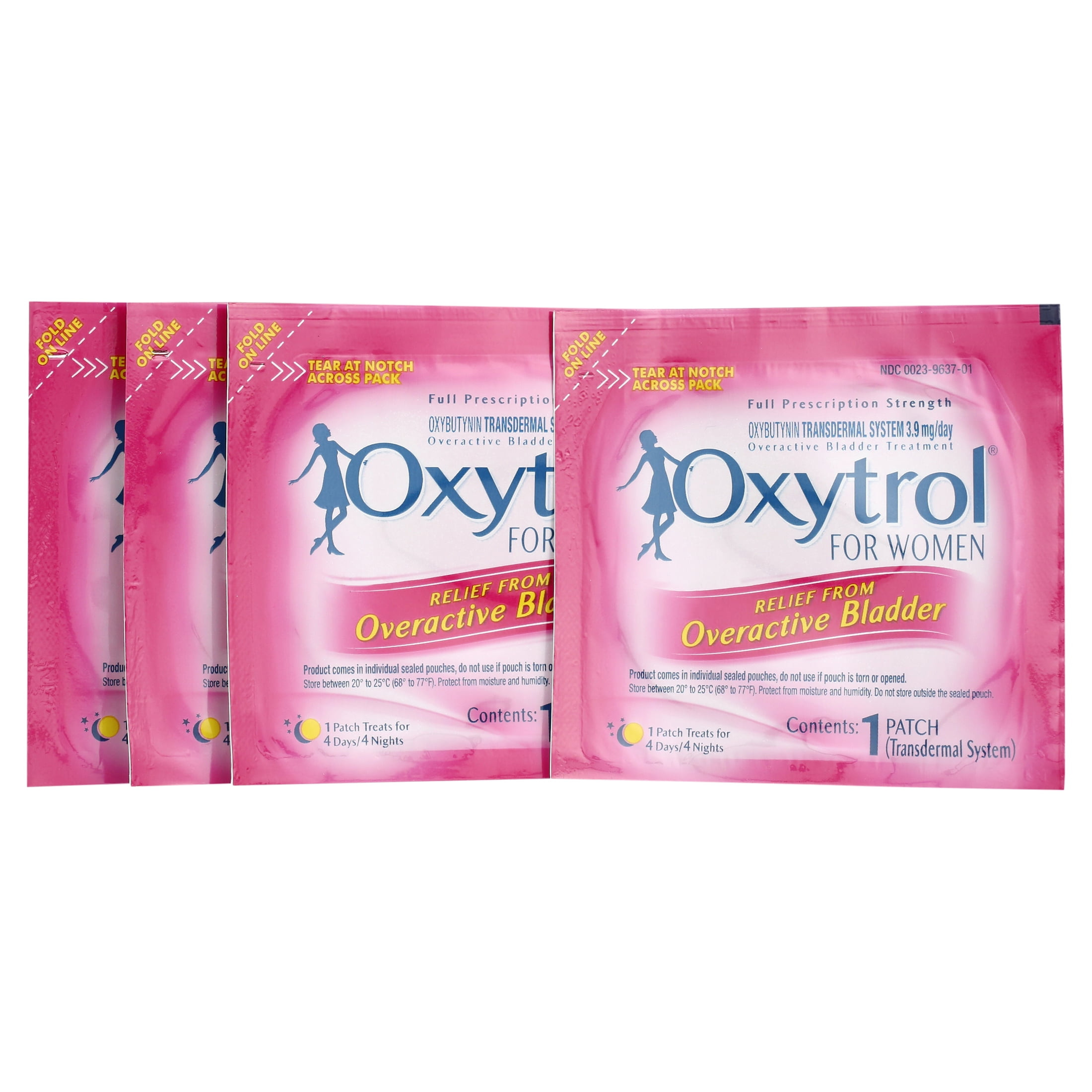  Oxytrol for Women Overactive Bladder Transdermal Patch, 8 Count  : Health & Household