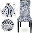 thumbnail image 3 of Dining Room Chair Covers Set of 6, Stretch Printed Parsons Chair Slipcovers Removable Washable Spandex Kitchen Chair Protector Cover for Dining Room, Hotel, Ceremony (Flower Pattern1), 3 of 6