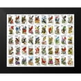 thumbnail image 2 of Vintage Apple Collection 24x20 Black Modern Framed Museum Art Print Titled - 50 Birds, 2 of 5