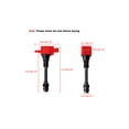thumbnail image 2 of Set of 4 ISA Red Ignition Coils and Spark Plugs Compatible with 2002-2005 Nissan Altima 2.5L Replacement for UF350, 2 of 3