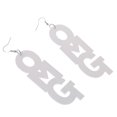 thumbnail image 3 of Acrílico Grandes Letras OMG Cuelgan Pendiente de Gota Hip Hop Accesorio-, 3 of 8