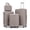 Champagne, variant on DECMAY 4-Piece PP Spinner Luggage Set | 20" 24" 28" Suitcases + 14" Cosmetic Case | Lightweight Hardshell Carry-On Luggage