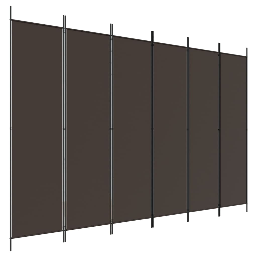 vidaXL 5-Panel Room Divider Anthracite 98.4"x78.7" Fabric