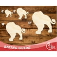 thumbnail image 3 of Unfinished Wood Lion Mascot Shape 16" / 1/4", 3 of 3